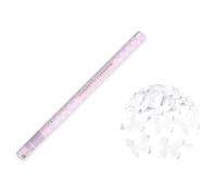 PartyDeco Confetti Cannon with White Butterflies, 80cm