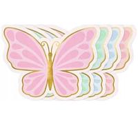 PartyDeco Everyday Delight Butterfly Dessert Napkins, Pack of 12