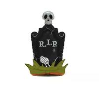 PartyDeco® FB427 XXL Standing Foil Balloon Tombstone 121.5 x 74.5 cm - Halloween Foil Balloon for Standing Up for Halloween Party, Horror Party, Haunted House & Scary Decoration