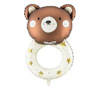 PartyDeco Foil Balloon Teddy Bear Rattle 61 x 88 cm Mix