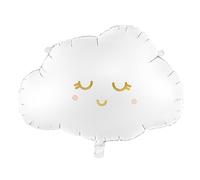 PartyDeco Large Foil Balloon Cloud, 1st Birthday Balloons, Cute Baby Shower Balloons, Cloud Balloon Decorations, Childrens Balloon Helium or Air