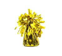 PartyDeco Pack of 4 Weights for Balloons inflated to Helium. Color Gold, 130 g