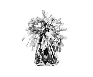 PartyDeco Pack of 4 Weights for Balloons inflated to Helium. Color Silver, 130 g