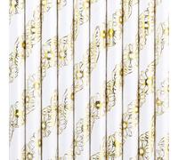 PartyDeco Paper Straws Cocktail Straws Drinks Table Decorations Disposable Straws Ladies Night Out Birthday Party New Year's Eve Wedding