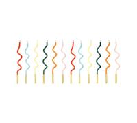 PartyDeco Party Decor Birthday Candle Curl Rainbow SCS-27-000