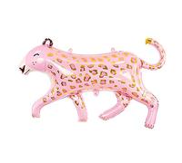Partydeco sp. z o.o. sp. k. Pink Leopard Foil Helium Balloon | Girls Boys 1st Birthday Balloon | Zoo Animal Helium Air Balloon | Birthday Party Decorations | Kids Balloon Gift.