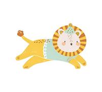 PartyDeco Serviettes Lion Pack of 20 16 x 10 cm 3-Ply Paper Napkins Birthday Napkins Children's Birthday Party
