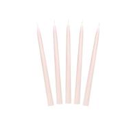 PartyDeco SKMAT-076J Taper Candle Table Candle - Tapered Up - 24cm - Matt Nude - Pack of 10 - Perfect for Weddings, Home, Decorating