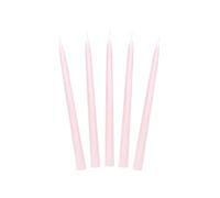 PartyDeco SKMAT-081 Table Candle - Tapered Up - 24 cm - Light Pink - Pack of 10 - Matte Light Pink