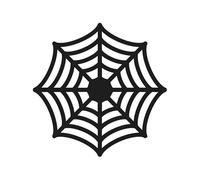 Paper Place Mats Round 27 cm Spider Web Shape - Set of 4 Scary Place Mats Cobweb Look - Party Decoration for Halloween Party Costume Party Scary Party - Motto Witches Wizard Haunted House - Table
