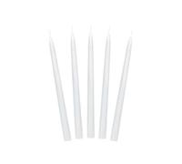 PartyDeco taper candles tapered candle white set table centerpieces long candle for weddings birthday celebrations christmas candle holder decorative candle