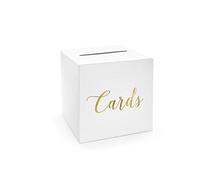 PartyDeco Wedding Card Box Gold