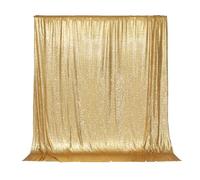 PartyDelight Sparkly Gold Sequin Backdrop, Photography, Christmas Backdrop, 6Ft x 6Ft