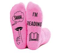 PartyGalore Reading Socks with Gift Box, Bookish Gifts for Women, Funny Reading Accessories for Teacher, Students and Book Lovers