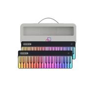 PartyKeys 36-Key Light-Guided MIDI Keyboard 2-Pack with Carry Case, Wireless Bluetooth MIDI Keyboard for Beginners, USB-C, NFC Tap-to-Pair, LED Learning Keys, App Support, Black