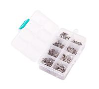 PartyKindom 1 Box Angel Wing Metal Charms for Jewelry Making Handmade DIY Pendant Accessories for Bracelets Necklaces Alloy Craft Beads with Bright Guardian Wings Design