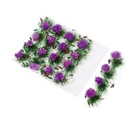 PartyKindom 1 Box Miniature Flower Clusters for Sand Table DIY Lightweight Nylon Micro Landscape Tufts with Sticky Base for Model Trains Mini Gardens and Scenic Decoration