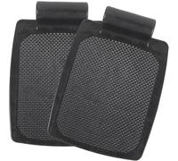 PartyKindom 1 Pair Black Plastic Wheelchair Foot Rests with Humanized Design and Safety Protection, Replacement Foot Pedal Suitable for Elderly Or Patient Wheelchair Use