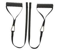 PartyKindom 1 Pair Professional Fitness Resistance Rope Handles Nylon Chest Expander for Pull Ups Lightweight and Portable Gym Accessory Ergonomic Non Slip Grip for Biceps and Triceps