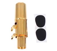 PartyKindom 1 Set Alto Saxophone Mouthpiece Durable Metal Accessory for Enhanced Tone and Practice Suitable for Beginners and Professionals Easy to Assemble and Disassemble