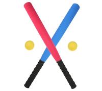 PartyKindom 1 Set Baseball Bat Super Safe Eva with Bats Balls for Lightweight Design for Coordination and Teamwork Skills Random Color