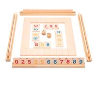 PartyKindom 1 Set Educational Wooden Board Game for Digital Sorting with Skid Base for Player Fun at Parties Enhances Intelligence Hand Brain Coordination
