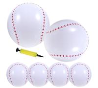PartyKindom 1 Set Inflatable Beach Balls Pool with Baseballs Random Color Hand Pump for Summer Beach Party Bouncing Fun Water Sports Activities Random Color