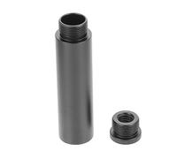 PartyKindom 1 Set Mic Stand Extension Tube Set Durable Aluminum Extension Rod with Screw Black Compatible with Various Microphones for Studio Broadcast and Radio Use Compact and Stable Design