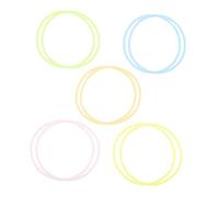 PartyKindom 10 Pcs Silicone Jelly Bracelets Soft Stretchy Rubber Wristbands for Retro Parties Festivals Birthdays and Events