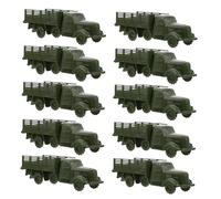 PartyKindom 10 Pcs Truck Model Plastic Vehicle for Military Sand Table Decor Educational Plaything for Parent Interaction