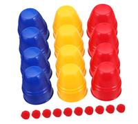 PartyKindom 10 Sets Cups and Balls Props Entertaining Stage Accessories for Teens for Parties Birthday Celebrations and Family Gatherings