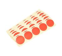 PartyKindom 100 Pcs Red Gear Shape Seal Label Stickers Embossed Paper Sealing Decals for Certificates Envelopes Document Wrapping and DIY Craft Use