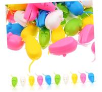 PartyKindom 100pcs Baby Tooth Keepsake Organizer Box for Kids Colorful Mouse Design Tooth Storage Case Memory and Growth Record Assorted Style