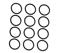 PartyKindom 100pcs Black Seamless Elastic Hair Ties for High Stretch Hair Bands for Sports Parties Daily Use