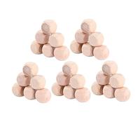 PartyKindom 100Pcs Blank Wooden Six Sided Dice with Rounded Edges for DIY Crafts and Games Smooth Surface for Easy Writing and Painting for Puzzles and Creative Projects