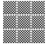 PartyKindom 100pcs Disposable Checkered Cocktail Napkins in Classic Black and White, Soft and Comfortable Paper Guest Napkins with Reliable Performance for Wedding and Birthday Parties