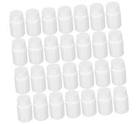 PartyKindom 100pcs Empty Pill Bottles Screw Top Medicine Container Portable Travel Capsule Storage Jar for Supplements Vitamins Tablets