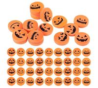 PartyKindom 100pcs Halloween Pumpkin Erasers Bulk TPR Mini Erasers for Classroom Prizes Party Favors and Goody Bag Fillers with Creative Mixed Pumpkin Shapes for Holiday Use