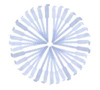 PartyKindom 100pcs Identification Bracelet Id Bracelets Wristbands Safety Id Wristband Medical for Events Sky-Blue PVC