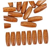 PartyKindom 100PCS Large Hole Natural Wooden Oval Beads for DIY Craft and Jewelry Making Durable Maple Wood Spacer Beads for Home Decor Macrame and Curtain Accessories