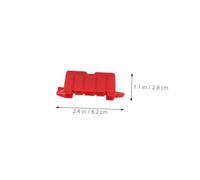 PartyKindom 100pcs Rc Drift Track Barriers and Mini Traffic Signs for Vibrant Red and White Racing Game Accessories with Realistic Simulation Road Signs for Creative Racing Scenarios and Quick