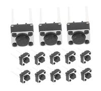 PartyKindom 100pcs Tactile Push Button Switch 6x6x5mm Momentary Plastic Button for Pcb Circuit Board Replacement Industrial Control Electronics