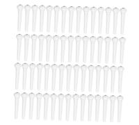 PartyKindom 100pcs White Acoustic Guitar Bridge Pins String Nails Pegs for Standard Folk Guitar Replacement Accessories