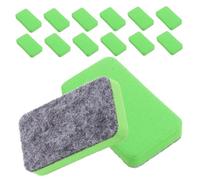 PartyKindom 100pcs Whiteboard Eraser White Board Blackboard Cleaner Mini Blackboard Eraser for Classroom Dry Erase for Home Green Felt