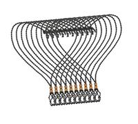 PartyKindom 10pcs Adjustable Crystal Pendant Necklace Cage Handwoven Stone Holder Cord Vintage Charm Jewelry Making for Women Men