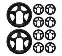 PartyKindom 10pcs Bike Chainring Protector Cover Teeth Bolt Holes Crankset Guard for Road and Mountain Bikes Easy Installation Lightweight Aerodynamic Design Efficient Protection From Mud and