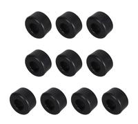 PartyKindom 10pcs Black Pu Shock Cushion Roller Skate Accessories, Shock Pads for Quad Skates, Universal Skateboard Wheel Guards for Beginners and Adult Skaters