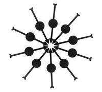 PartyKindom 10pcs Black Suction Cup Arrows for Board Games Plastic Game Arrows Stable Tabletop Props for Educational Tools and Party Activities