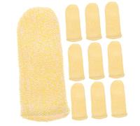 PartyKindom 10pcs Cut Finger Sleeves with Skid Resistance High Strength Hppe Material Cut Resistant Thumb Guards for Kitchen Cooking Gardening Safety Protection