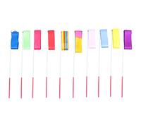 PartyKindom 10Pcs Dance Ribbons Assorted Gymnastics Streamers for Rhythmic Dance Twirling and Performance Props Brightly Colored Ribbons for Creative Movement
